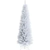 180 cm schlanker künstlicher Weihnachtsbaum Bleistiftbaum künstlicher Tannenbaum Weiß