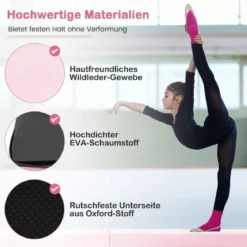 210 cm Schwebebalken Gymnastikbalken klappbar Turnbalken rutschfest Balance Beam bis 73 kg