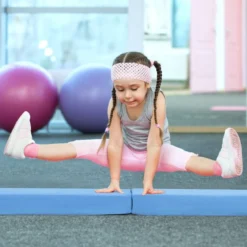 210 cm Schwebebalken Gymnastikbalken klappbar Turnbalken rutschfest Balance Beam bis 73 kg