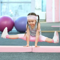 210 cm Schwebebalken Gymnastikbalken klappbar Turnbalken rutschfest Balance Beam bis 73 kg