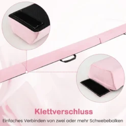 210 cm Schwebebalken Gymnastikbalken klappbar Turnbalken rutschfest Balance Beam bis 73 kg