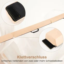 210 cm Schwebebalken Gymnastikbalken klappbar Turnbalken rutschfest Balance Beam bis 73 kg