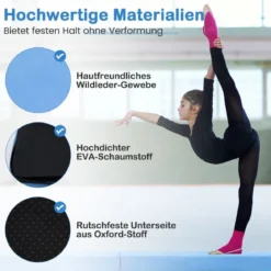 210 cm Schwebebalken Gymnastikbalken klappbar Turnbalken rutschfest Balance Beam bis 73 kg