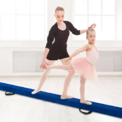 270 cm Schwebebalken Kinder Balancierbalken klappbar Gymnastikbalken mit Tragegriff