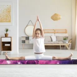 270 cm Schwebebalken Kinder Balancierbalken klappbar Gymnastikbalken mit Tragegriff