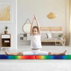 270 cm Schwebebalken Kinder Balancierbalken klappbar Gymnastikbalken mit Tragegriff