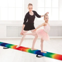 270 cm Schwebebalken Kinder Balancierbalken klappbar Gymnastikbalken mit Tragegriff