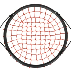 Ø100cm Spinnennetz Baumschaukel Runde Outdoor Nestschaukel für Kinder mit verstellbaren Seilen Orange