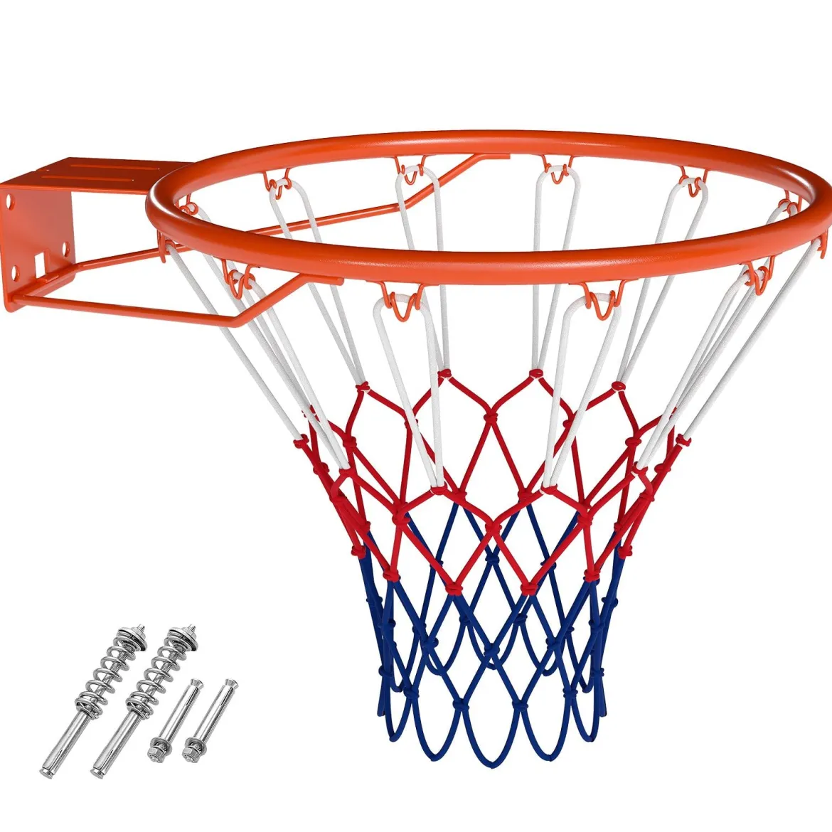 Ø45cm Standard Basketballkorb mit Netz Mini Basketball Korb für Wandmontage Orange