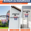 Ø45cm Standard Basketballkorb mit Netz Mini Basketball Korb für Wandmontage Schwarz