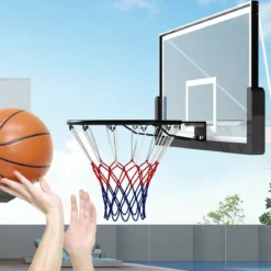Ø45cm Standard Basketballkorb mit Netz Mini Basketball Korb für Wandmontage Schwarz