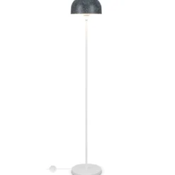 146 cm Stehlampe mit Fußschalter & E27-Glühlampensockel & Lampenschirm Stehleuchte