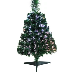 60 cm Tisch-Weihnachtsbaum Beleuchteter Mini-Weihnachtsbaum Grün