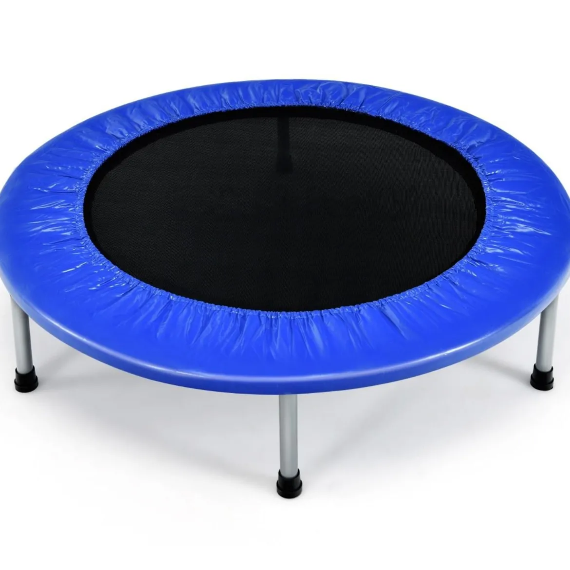 97 cm Trampolin Mini-Falttrampolin faltbar Fitness-Trampolin Blau