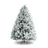 180 cm Verschneiter Weihnachtsbaum Künstlicher Kunstbaum mit Schneefall