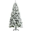 180 cm Verschneiter Weihnachtsbaum Tannenbaum aus PVC Kunstbaum mit Schneefall