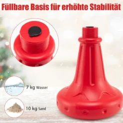 185 cm Weihnachtslaterne mit Warmweißen LED-Leuchten Straßenlampe Weihnachtsdeko