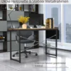 Computertisch mit Aufbewahrungsbeutel Schreibtisch aus Holz 119 X 51 X 76 cm (Rustikales Braun, L)