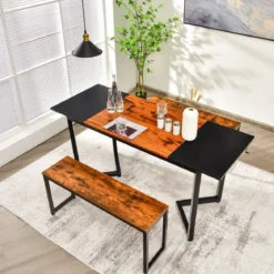 Computertisch mit Spleißbrett & Haken Schreibtisch Bürotisch 160 x 60 x 74 cm Schwarz