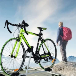 Dachfahrradträger für 1 Fahrrad mit Diebstahlsicherung Rostschutz-Aluminiumlegierung Universalhalterung