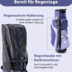 Damen Golfschläger Set 11 teilige Golfschlägersätze rechtshändig mit Regenhaube Lila