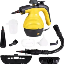 Dampfreiniger Handgerät 9-teiliges Zubehör-Set und sicheres Design Dampfreinigen Gelb