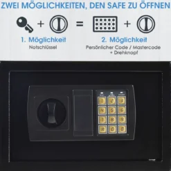 Digitaler Sicherheits-Safe Tresorfach mit 2 Überbrückungsschlüsseln Elektronischer Schranktresor