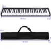 Digitales Piano Keyboard 61 Tasten elektronisches Klavier Keyboard 88,5 x 18 x 6,5 cm Schwarz