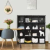 DIY Würfelregal mit 16 Fächern Regalsystem stapelbar Steckregal Schuhregal für Wohnzimmer & Schlafzimmer