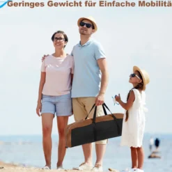 Duschzelt mit 2 Räumen & Abnehmbarem Regenschutz & Innentasche Toilettenzelt Braun