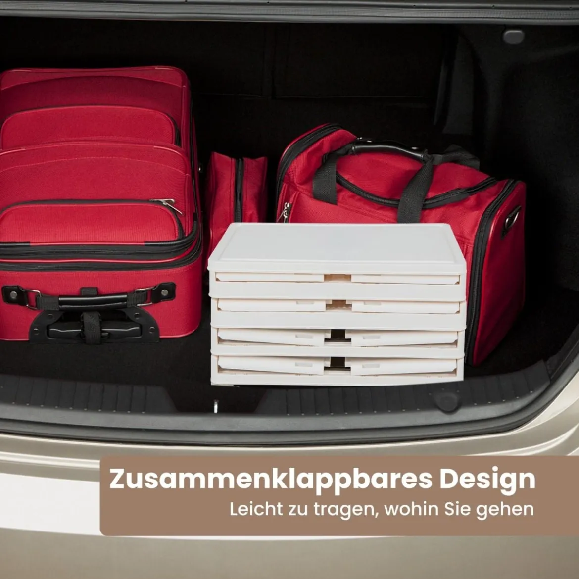 3/4/6-Ebenen Aufbewahrungsboxen mit Deckel & Magnetischen Transparenten Türen & Rollen Weiß
