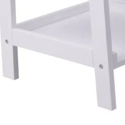 4-Ebene Weiß Standregal Bücherregal Pflanzenregal 44 x 38 x 140 cm