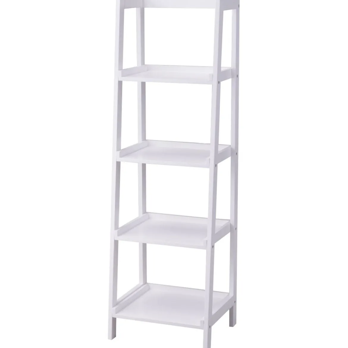 4-Ebene Weiß Standregal Bücherregal Pflanzenregal 44 x 38 x 140 cm
