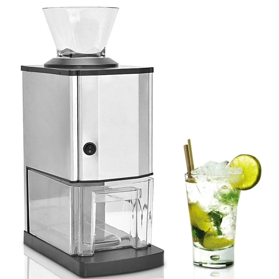 Edelstahl Elektrischer Eiscrusher Eiszerkleinerer