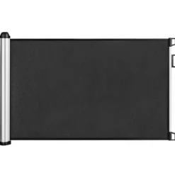 Einziehbares Schutzgitter für Babys und Haustiere Breites Sicherheitstor aus Maschengitter 140 x 8 x 89 cm Grau