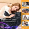 Elektrisch Beheizte Decke Weiche Heizdecke mit 9 Heizstufen Maschinenwaschbare Flanelldecke Grau
