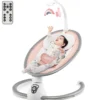 Elektrische Babyschaukel Babywippe mit 5 Schaukelstufen 65,5 x 71,5 x 76 cm Rosa