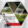 Elektrische Bodenfräse und Grubber Elektro Bodenhacke Bodenfräse Gartenfräse rot und schwarz