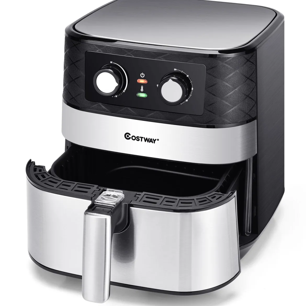 Elektrische 5L Heißluftfritteuse 1700W Fritteuse Airfryer Luftfritteuse mit 60min Timer Antihaft-Frittierkorb