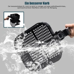 Elektrische 5L Heißluftfritteuse 1700W Fritteuse Airfryer Luftfritteuse mit 60min Timer Antihaft-Frittierkorb