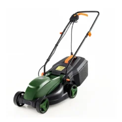 Elektrischer Rasenmäher mit Kabel & 10 Ampere Motor Leistung von 1200W klappbarer Griff 32cm Schnittbreite 113 x 44,5 x 102 cm