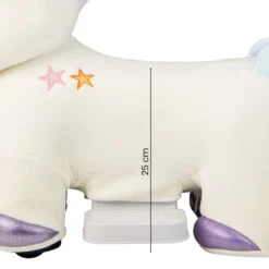 Elektrisches Aufsitzspielzeug in Tierform Plüschauto Spielzeugauto für Kinder ab 3 Jahre Beige