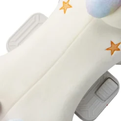 Elektrisches Aufsitzspielzeug in Tierform Plüschauto Spielzeugauto für Kinder ab 3 Jahre Beige