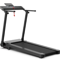 Elektrisches Laufband mit 2 Modi 12 Programmen LED-Touchscreen klappbar und rollbar bis 90 kg belastbar Fitnessgerät