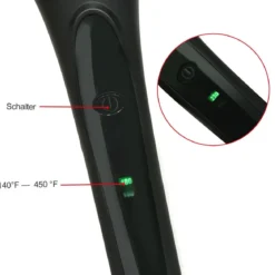Elektrisch Haarbürste Glätteisen Haarglätter Glättbürste Kamm LCD Anzeige
