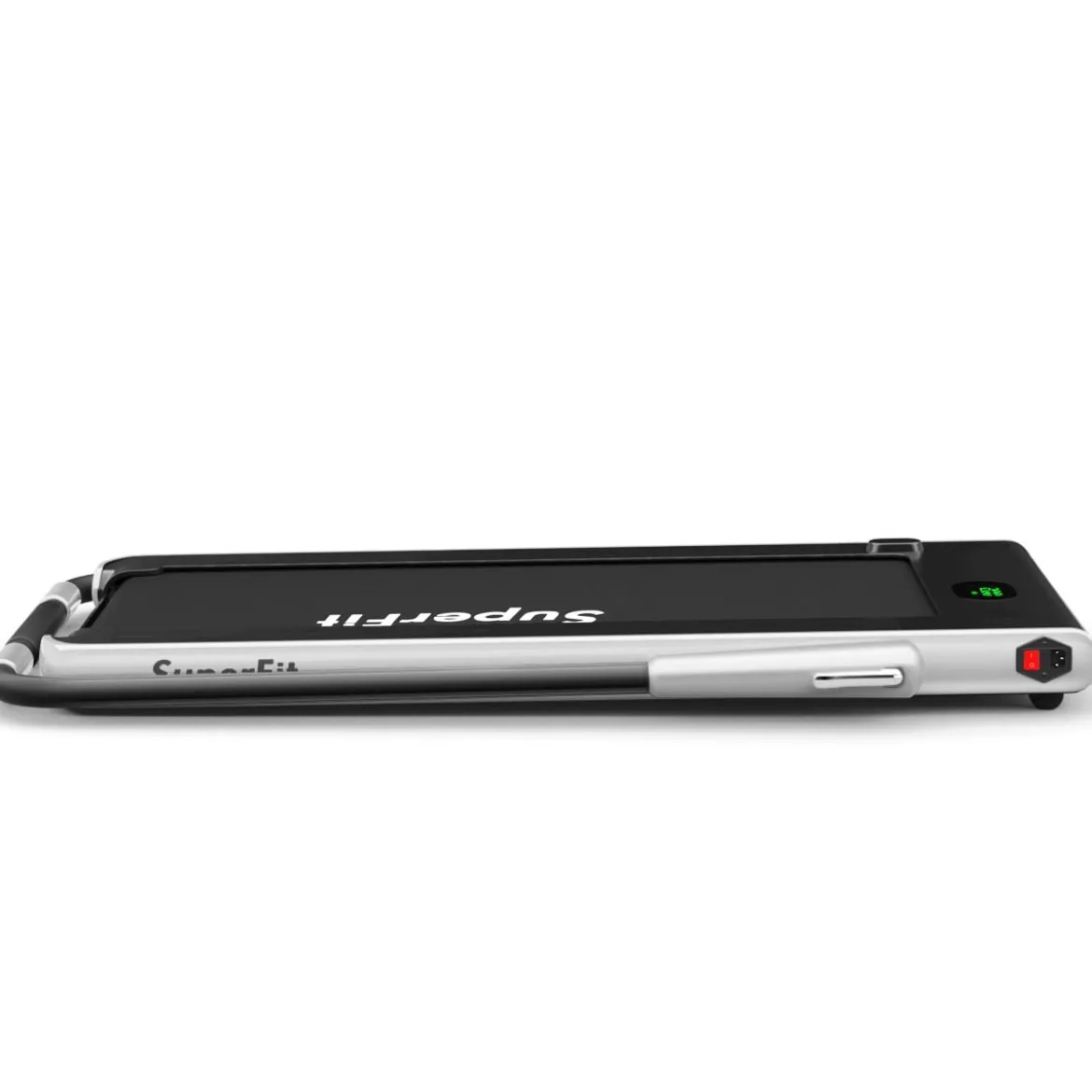 Elektrisch Laufband 1-12km/h LED Display Klappbar Heimtrainer Fitnessgerät 120kg Silber