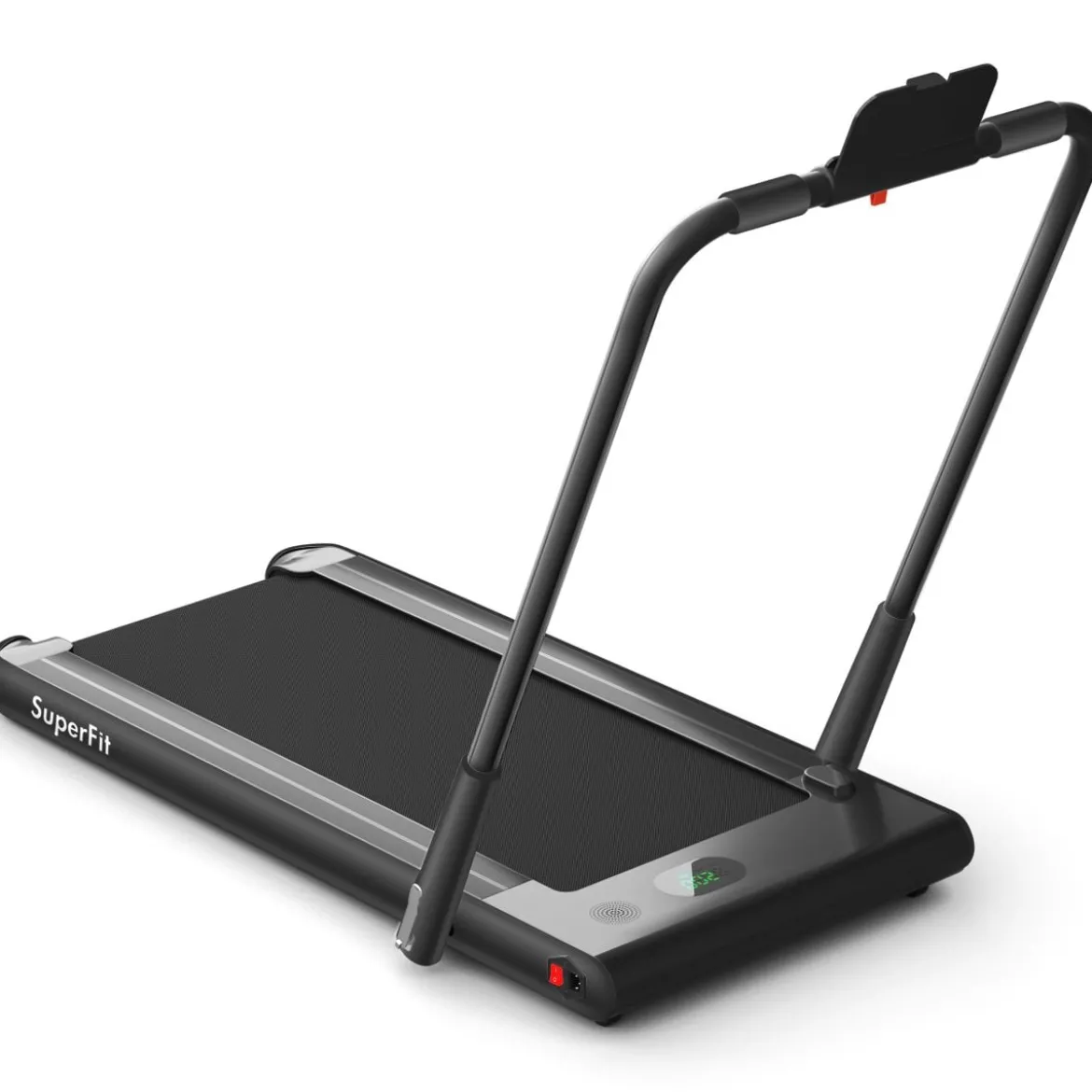 Elektrisch Laufband 1-12km/h LED Display Klappbar Heimtrainer Fitnessgerät 120kg Schwarz