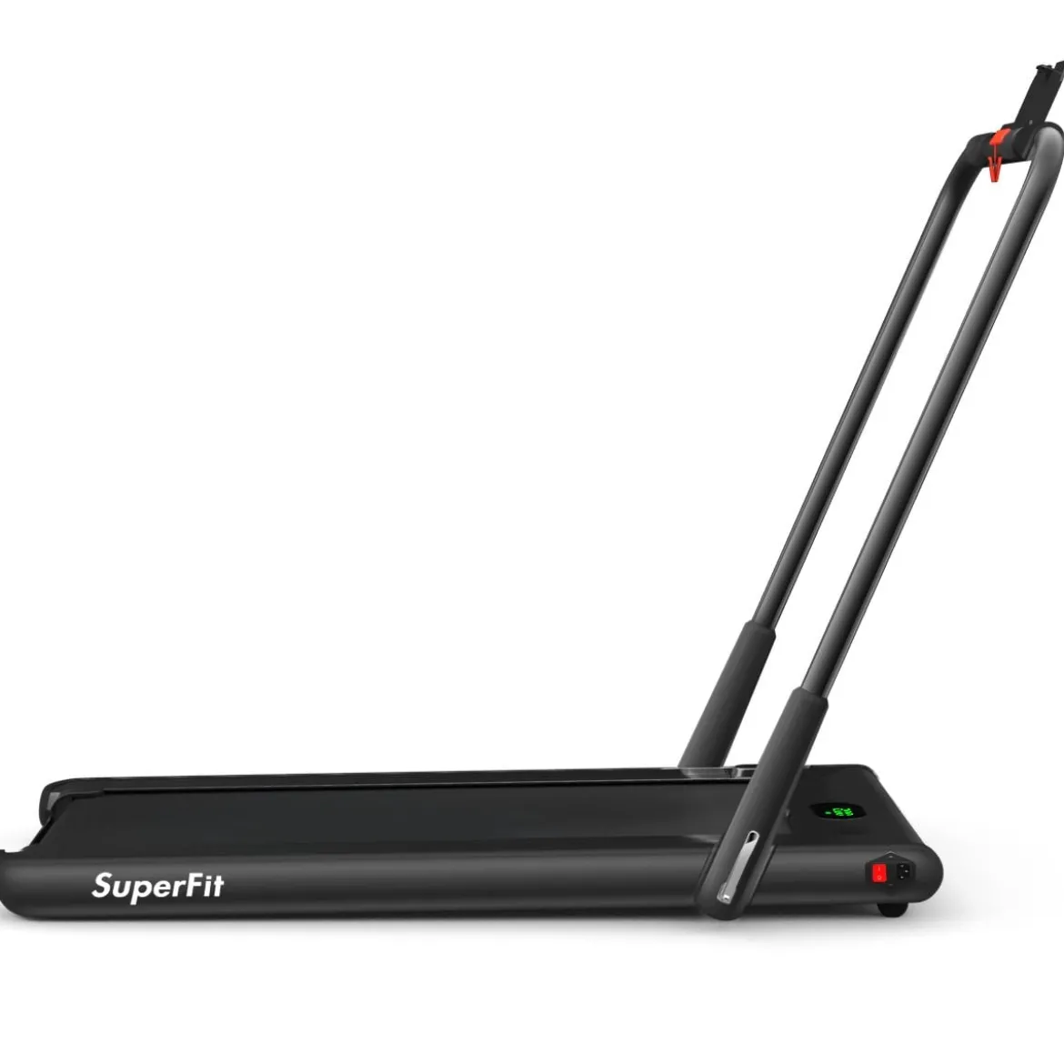 Elektrisch Laufband 1-12km/h LED Display Klappbar Heimtrainer Fitnessgerät 120kg Schwarz