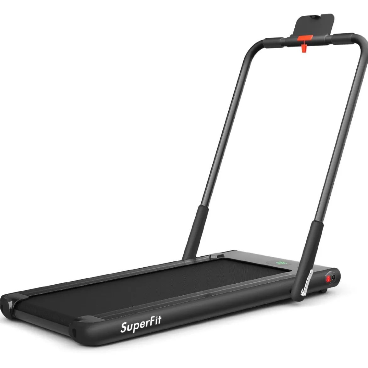 Elektrisch Laufband 1-12km/h LED Display Klappbar Heimtrainer Fitnessgerät 120kg Schwarz