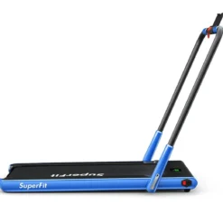 Elektrisch Laufband 1-12km/h LED Display Klappbar Heimtrainer Fitnessgerät 120kg Navy